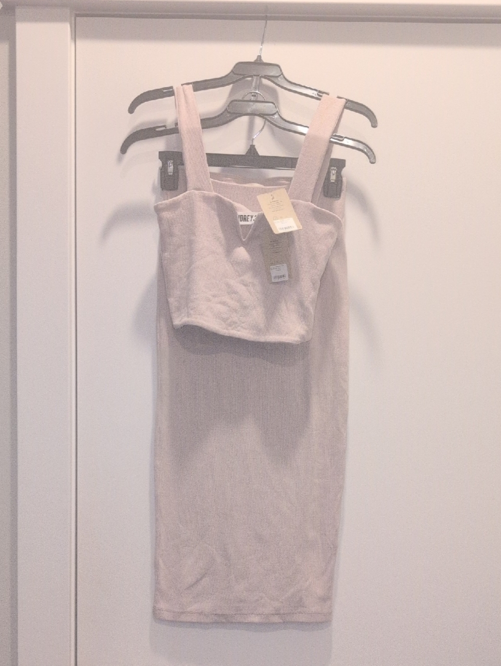 Audrey 3+1 Pale Pink Midi Dress